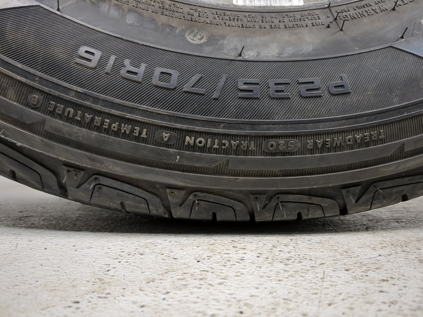 Used Tire P325/70R16 FIRESTONE DESTINATION LE2 107T - Tread Depth 6.5/32 - Oemusedautoparts1.com