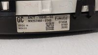 2010 Mercury Milan Instrument Cluster Speedometer Gauges P/N:AN7T-10849-GC Fits OEM Used Auto Parts - Oemusedautoparts1.com