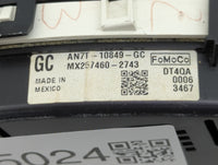 2010 Mercury Milan Instrument Cluster Speedometer Gauges P/N:AN7T-10849-GC MX287460-2743 Miles: Fits OEM Used Auto Parts - O