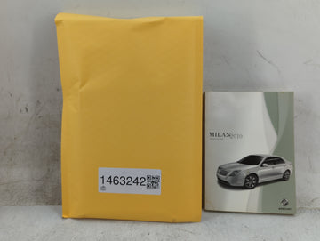 2010 Mercury Milan Owners Manual Book Guide P/N:AN7J19A321AA OEM Used Auto Parts - Oemusedautoparts1.com