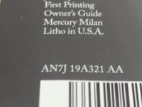 2010 Mercury Milan Owners Manual Book Guide P/N:AN7J19A321AA OEM Used Auto Parts - Oemusedautoparts1.com