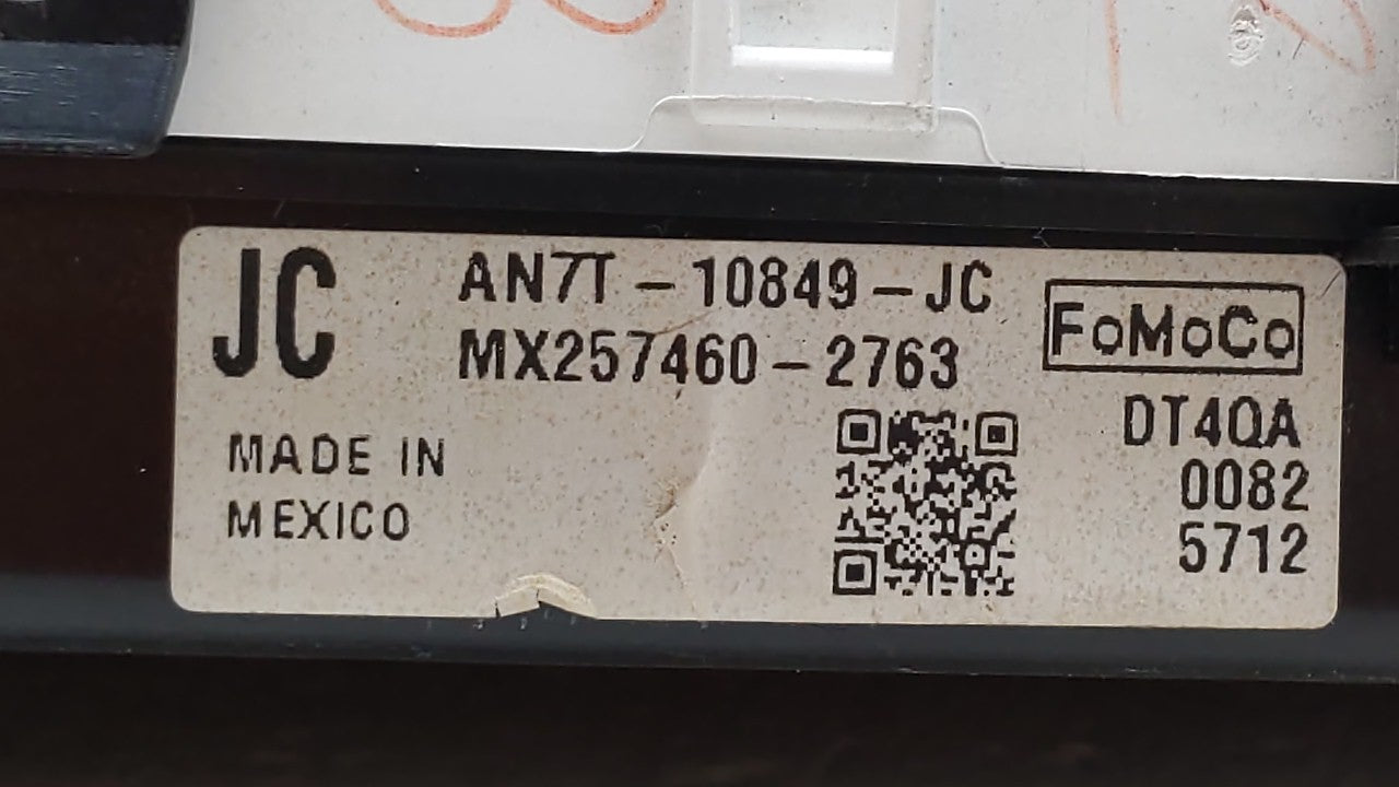2010 Mercury Milan Instrument Cluster Speedometer Gauges P/N:AN7T-10849-JC Fits OEM Used Auto Parts - Oemusedautoparts1.com