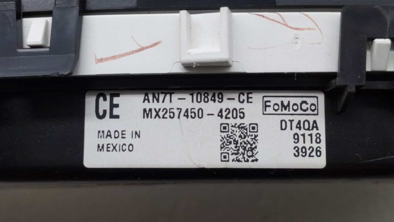 2010 Mercury Milan Instrument Cluster Speedometer Gauges P/N:AN7T-10849-CE AN7T-10849-CC Fits OEM Used Auto Parts - Oemuseda