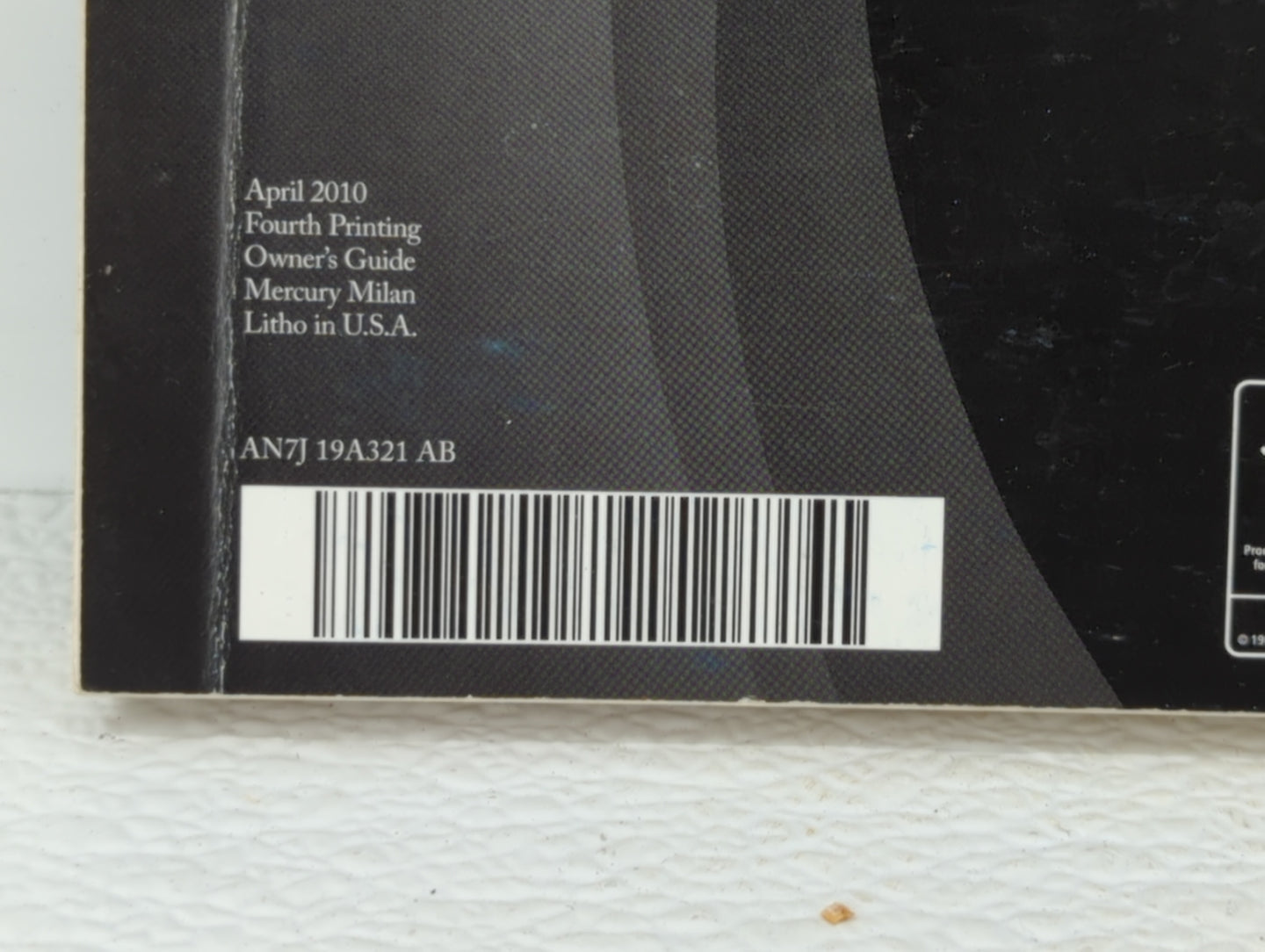 2010 Mercury Milan Owners Manual Book Guide OEM Used Auto Parts - Oemusedautoparts1.com