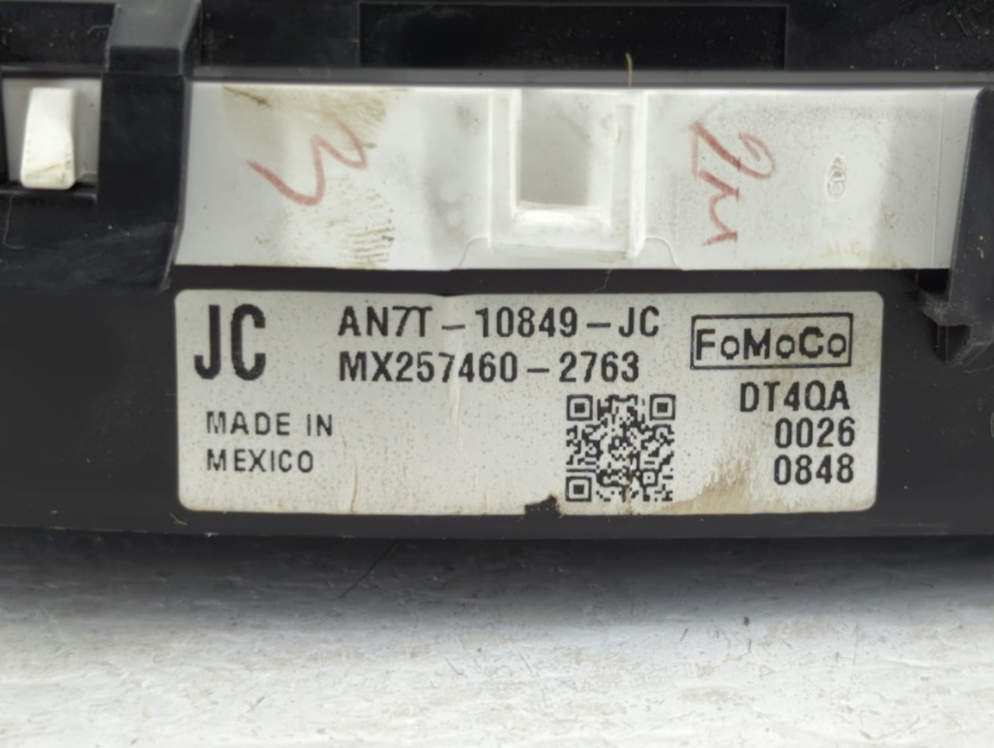 2010 Mercury Milan Instrument Cluster Speedometer Gauges P/N:AN7T-10849-JC Fits OEM Used Auto Parts - Oemusedautoparts1.com