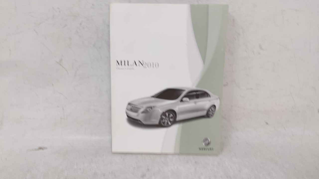 2010 Mercury Milan Owners Manual Book Guide OEM Used Auto Parts - Oemusedautoparts1.com