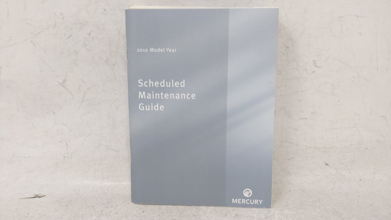 2010 Mercury Milan Owners Manual Book Guide OEM Used Auto Parts - Oemusedautoparts1.com