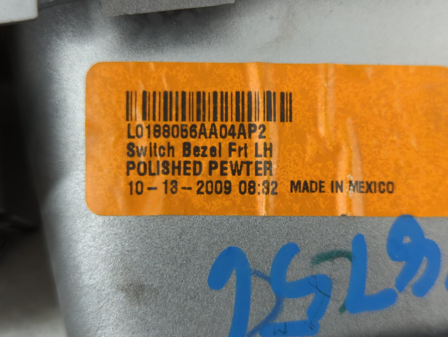 2010-2011 Mercury Milan Master Power Window Switch Replacement Driver Side Left P/N:L0188056AA04AP2 Fits Fits 2010 2011 2012
