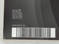 2010 Mercury Milan Owners Manual Book Guide P/N:AN7J 19A321 AA OEM Used Auto Parts - Oemusedautoparts1.com
