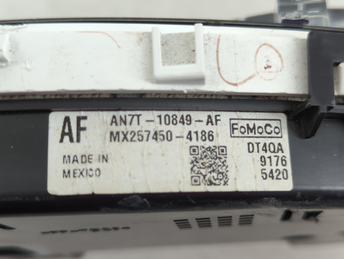 2010 Mercury Milan Instrument Cluster Speedometer Gauges P/N:AN7T-10849-AF Miles:1K Fits OEM Used Auto Parts - Oemusedautopa