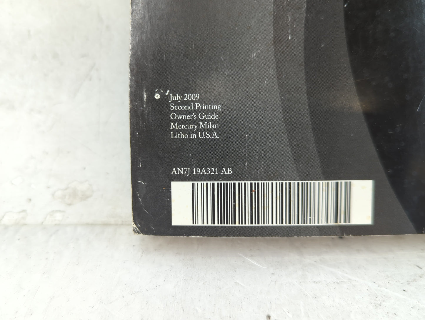 2010 Mercury Milan Owners Manual Book Guide P/N:AN7J 19A321 AB OEM Used Auto Parts - Oemusedautoparts1.com