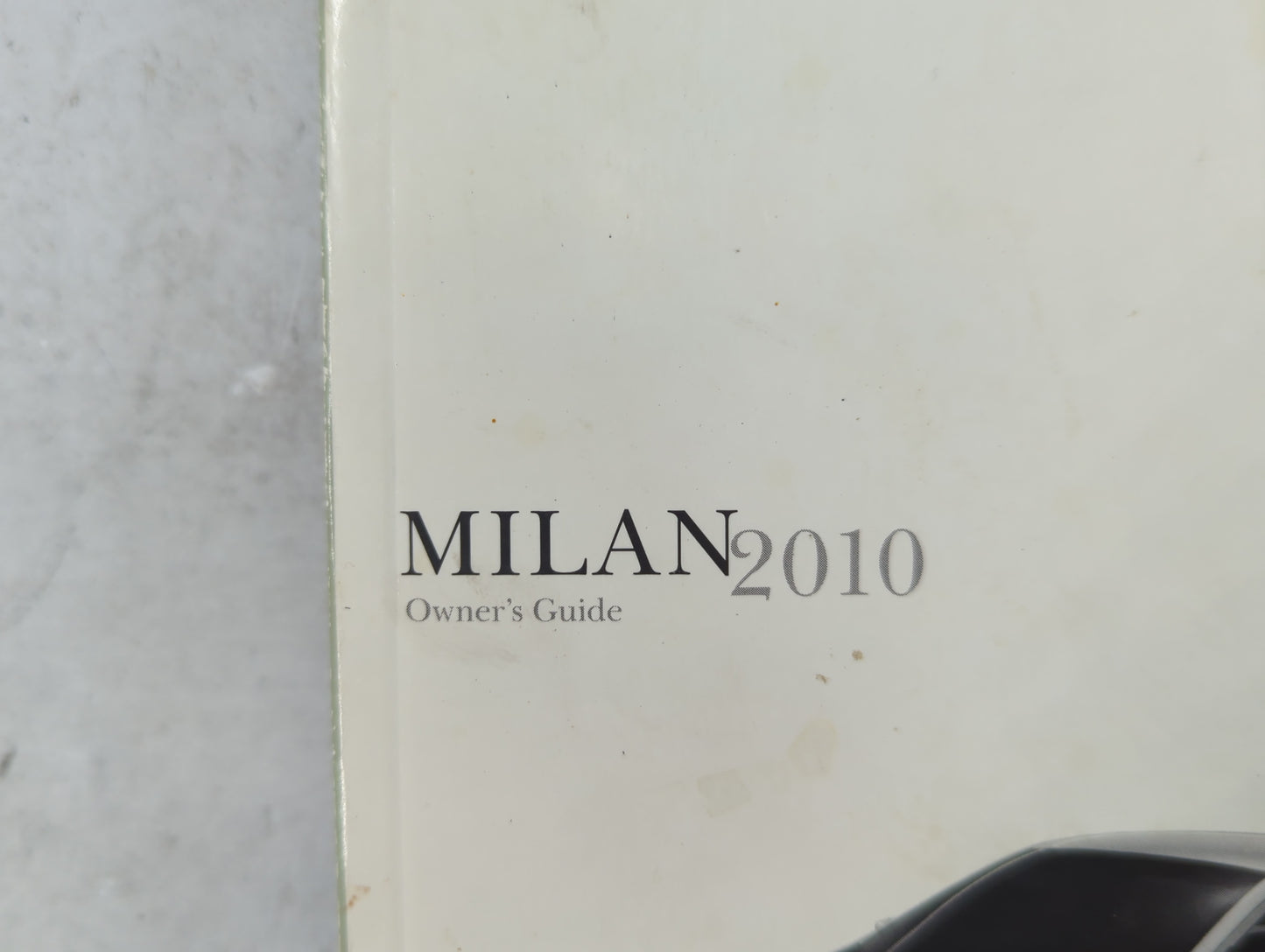 2010 Mercury Milan Owners Manual Book Guide P/N:AN7J 19A321 AB OEM Used Auto Parts - Oemusedautoparts1.com