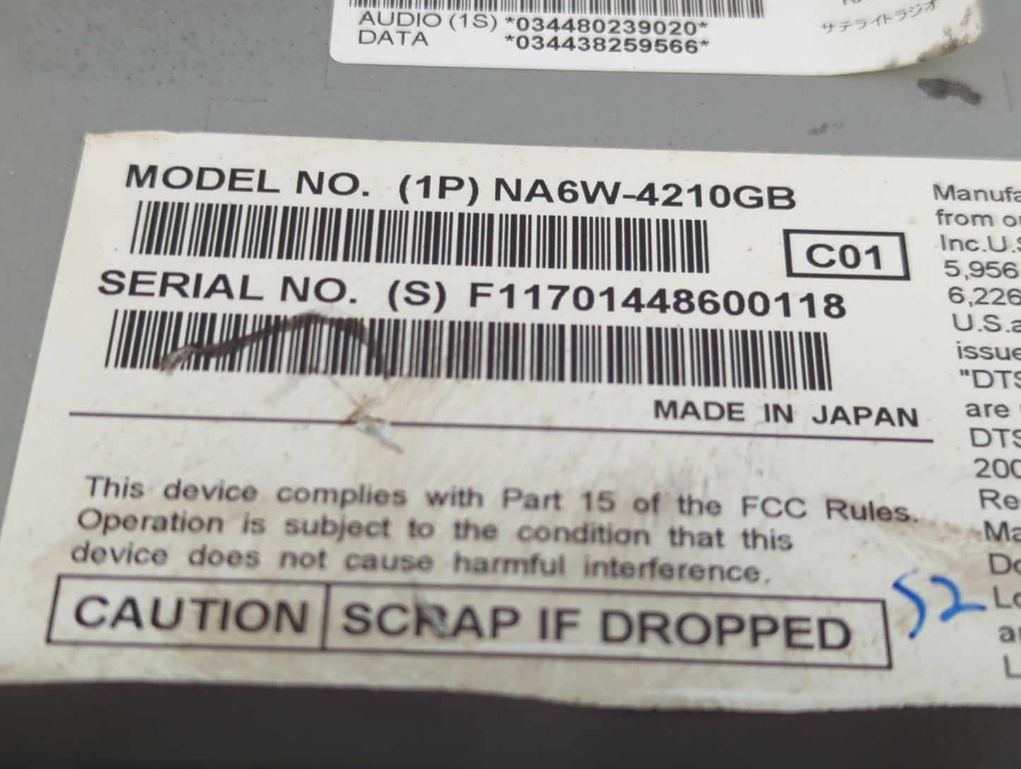 2010 Mercury Mountaineer Radio AM FM Cd Player Receiver Replacement P/N:1PNA6W-4210GB Fits OEM Used Auto Parts - Oemusedauto