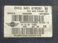 2009-2010 Mini Cooper ABS Pump Control Module Replacement P/N:15803120AD 3451 6790381 02, EHCU Fits Fits 2009 2010 OEM Used 