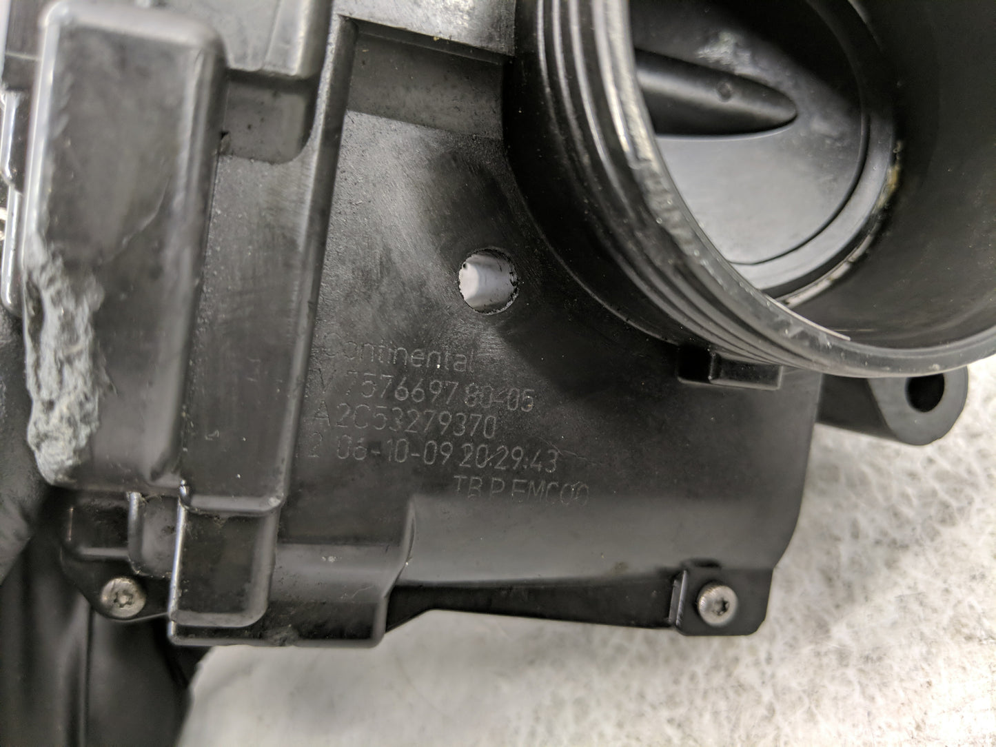 2008-2013 Mini Cooper Throttle Body Fits Fits 2008 2009 2010 2011 2012 2013 OEM Used Auto Parts - Oemusedautoparts1.com