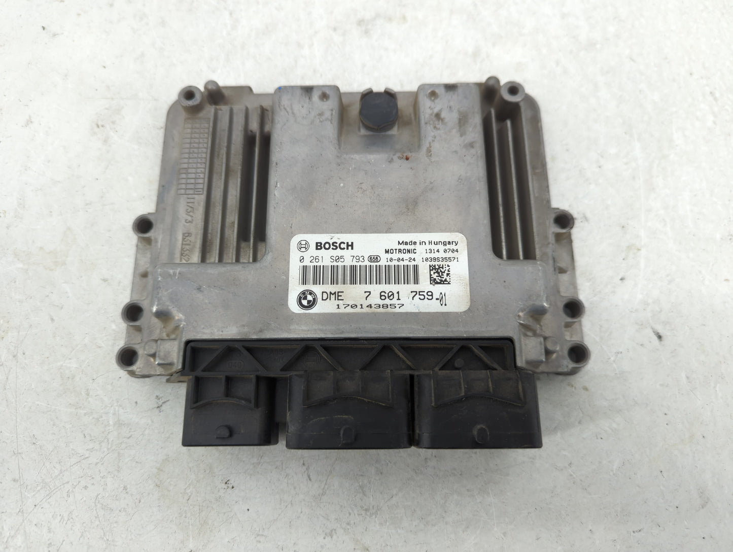 2009-2010 Mini Cooper PCM Engine Control Computer ECU ECM PCU OEM P/N:7 601 759 0 261 S05 793 Fits Fits 2009 2010 OEM Used A