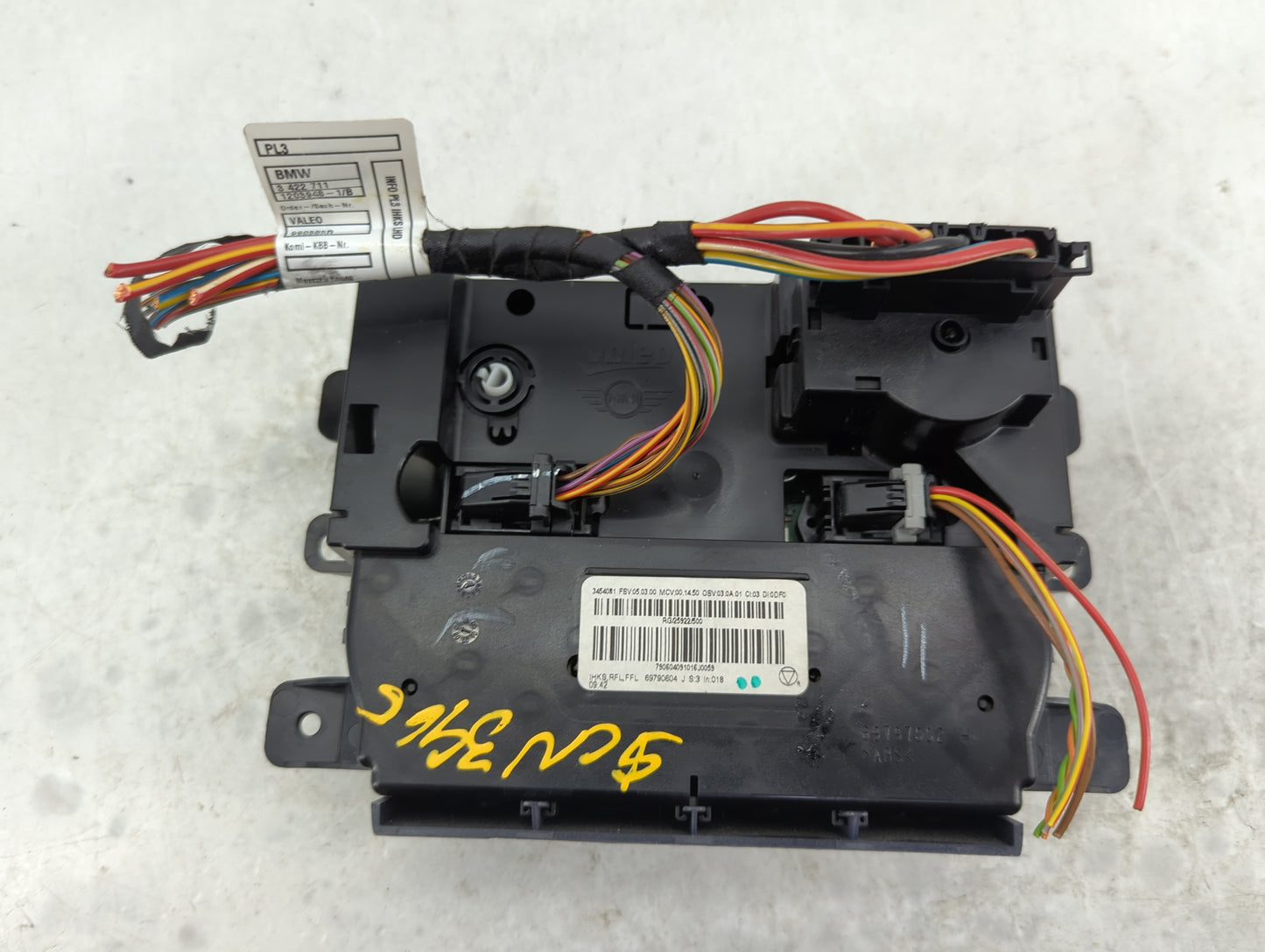 2008-2010 Mini Cooper Climate Control Module Temperature AC/Heater Replacement P/N:3454081 69790604 Fits Fits 2008 2009 2010