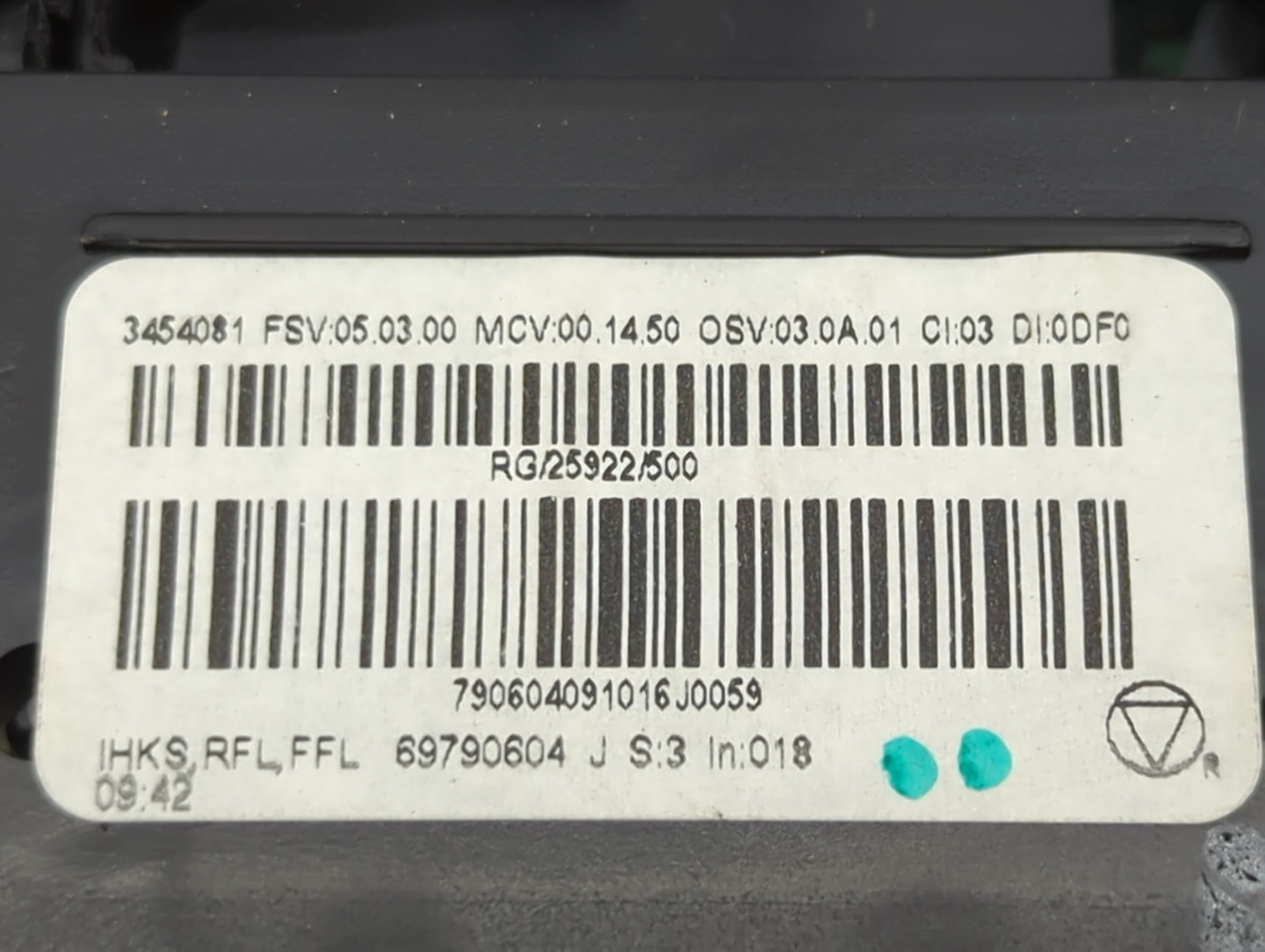 2008-2010 Mini Cooper Climate Control Module Temperature AC/Heater Replacement P/N:3454081 69790604 Fits Fits 2008 2009 2010