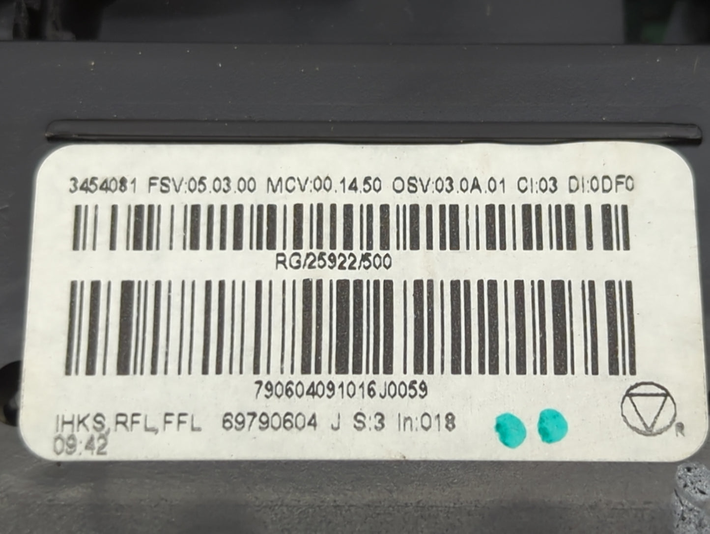 2008-2010 Mini Cooper Climate Control Module Temperature AC/Heater Replacement P/N:3454081 69790604 Fits Fits 2008 2009 2010