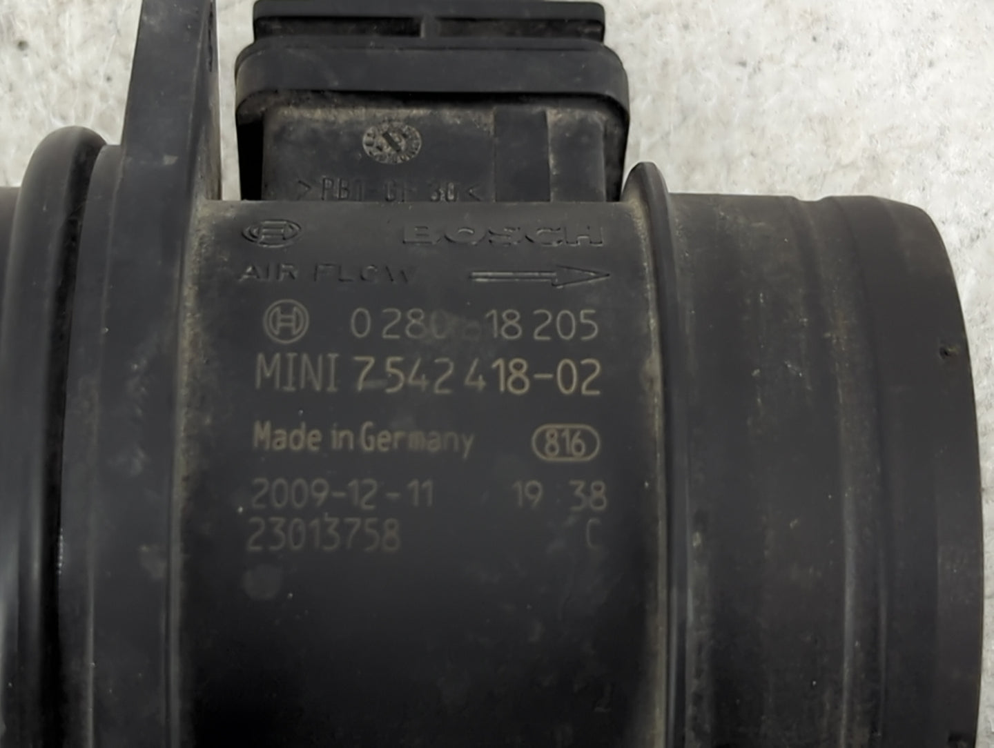 2008-2010 Mini Cooper Mass Air Flow Meter Maf 1487629 - Oemusedautoparts1.com
