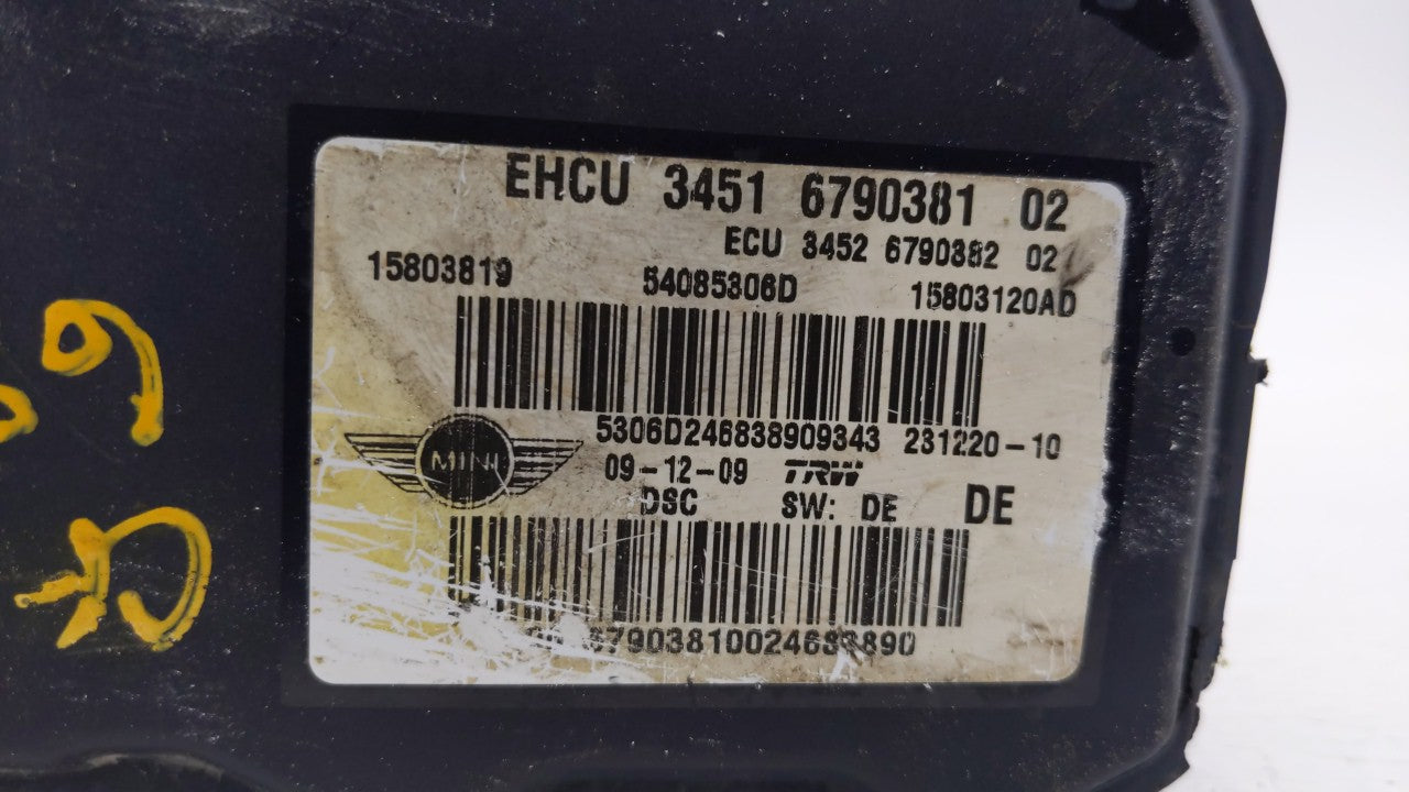 2009-2010 Mini Cooper ABS Pump Control Module Replacement P/N:3451 6790381 Fits Fits 2009 2010 OEM Used Auto Parts - Oemused