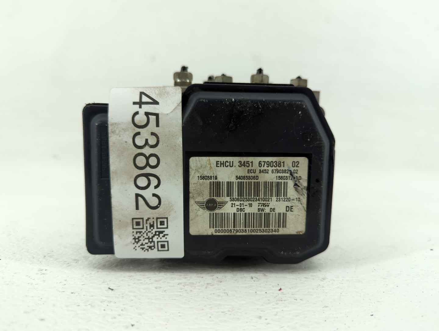 2009-2010 Mini Cooper ABS Pump Control Module Replacement P/N:3451 6790381 02 Fits Fits 2009 2010 OEM Used Auto Parts - Oemu
