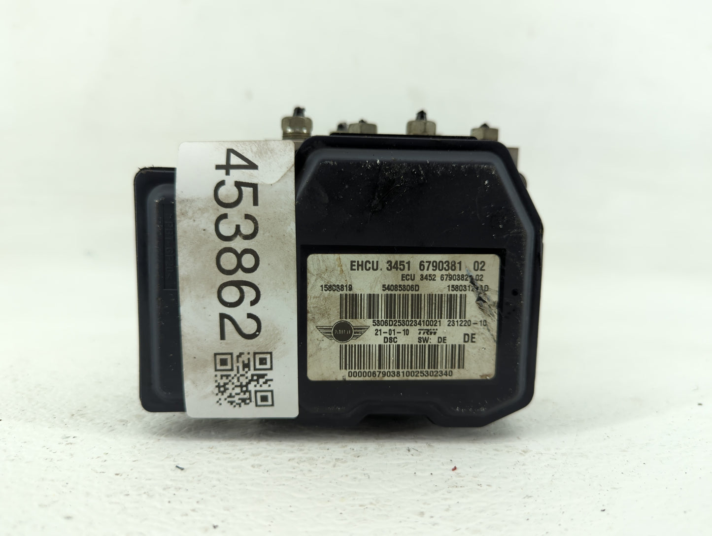 2009-2010 Mini Cooper ABS Pump Control Module Replacement P/N:3451 6790381 02 Fits Fits 2009 2010 OEM Used Auto Parts - Oemu