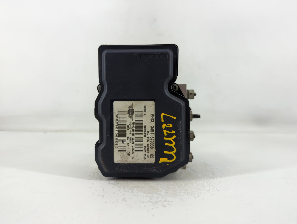 2009-2010 Mini Cooper Anti-Lock Brake ABS Pump Module Actuator OEM P/N:3451 6790381 02 Fits Fits 2009 2010 OEM Used Auto Par