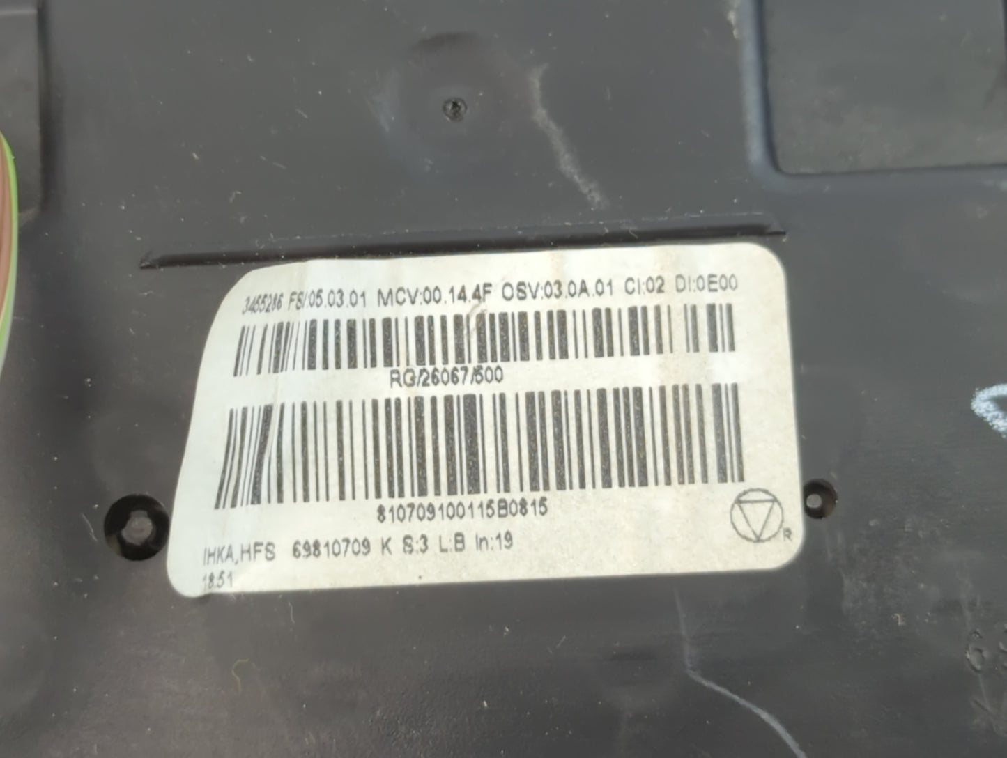 2010 Mini Cooper Climate Control Module Temperature AC/Heater Replacement P/N:69810709 Fits OEM Used Auto Parts - Oemusedaut