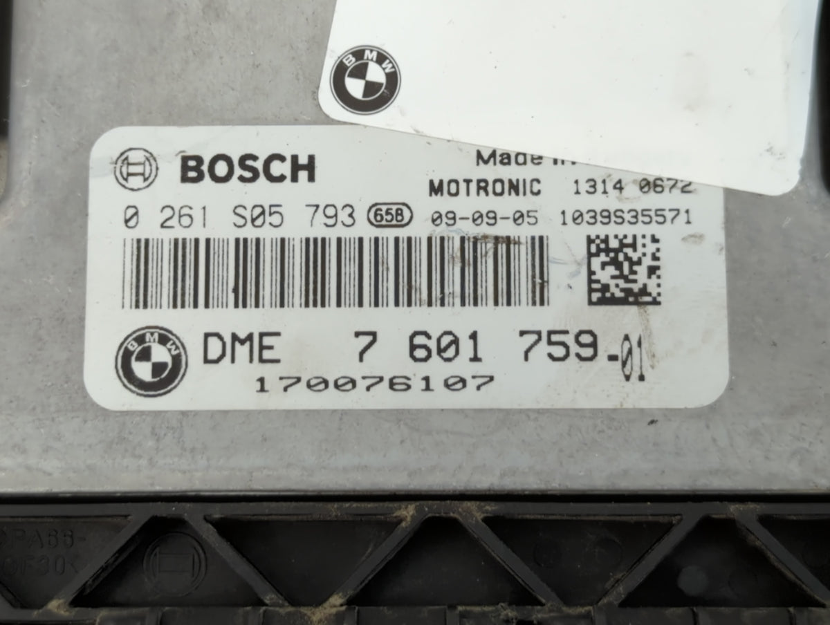 2009-2012 Mini Cooper PCM Engine Control Computer ECU ECM PCU OEM P/N:0 261 S05 793 Fits 2009 2010 2011 2012 OEM Used Auto P