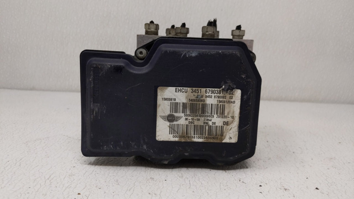2010 Mini Cooper Clubman Anti-Lock Brake ABS Pump Module Actuator OEM P/N:3451 6790381 Fits Fits 2009 OEM Used Auto Parts - 