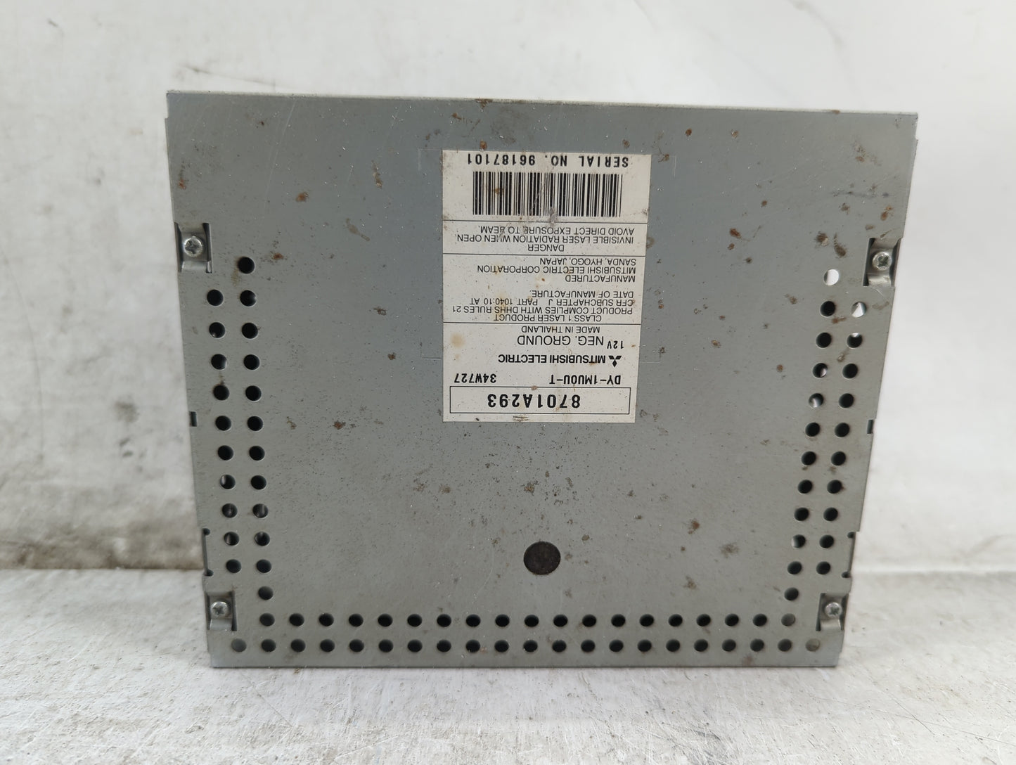 2006-2012 Mitsubishi Galant Radio AM FM Cd Player Receiver Replacement P/N:8701A293 DY-1MUOU-T Fits OEM Used Auto Parts - Oe