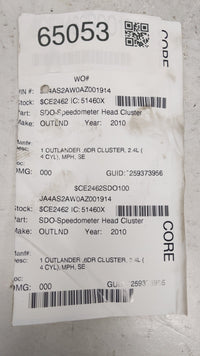 2010 Mitsubishi Outlander Instrument Cluster Speedometer Gauges P/N:8100B257B Fits OEM Used Auto Parts - Oemusedautoparts1.c