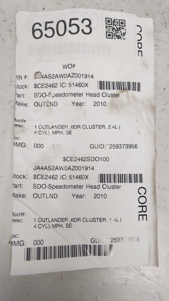 compare product 2010 Mitsubishi Outlander Instrument Cluster Speedometer Gauges P/N:8100B257B Fits OEM Used Auto Parts