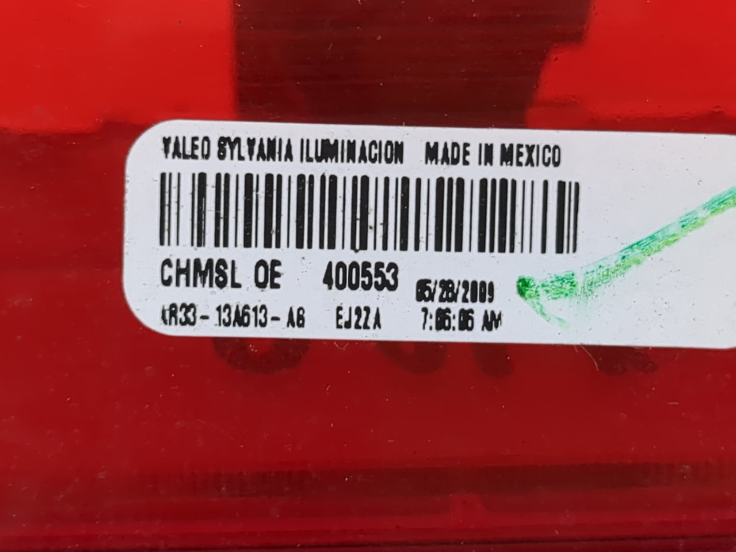 2010 Mustang Mustan Third Brake Light Tail Light P/N:AR33-13A613-AG Fits OEM Used Auto Parts - Oemusedautoparts1.com