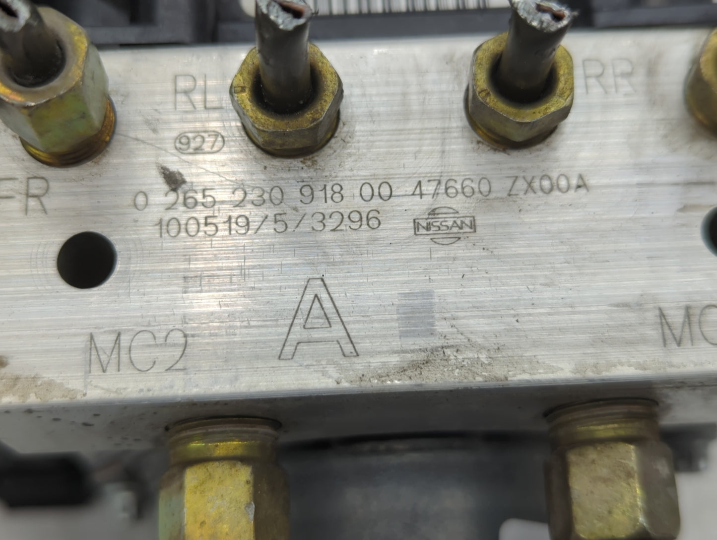 2010 Nissan Altima ABS Pump Control Module Replacement P/N:47660 ZX00A Fits OEM Used Auto Parts - Oemusedautoparts1.com
