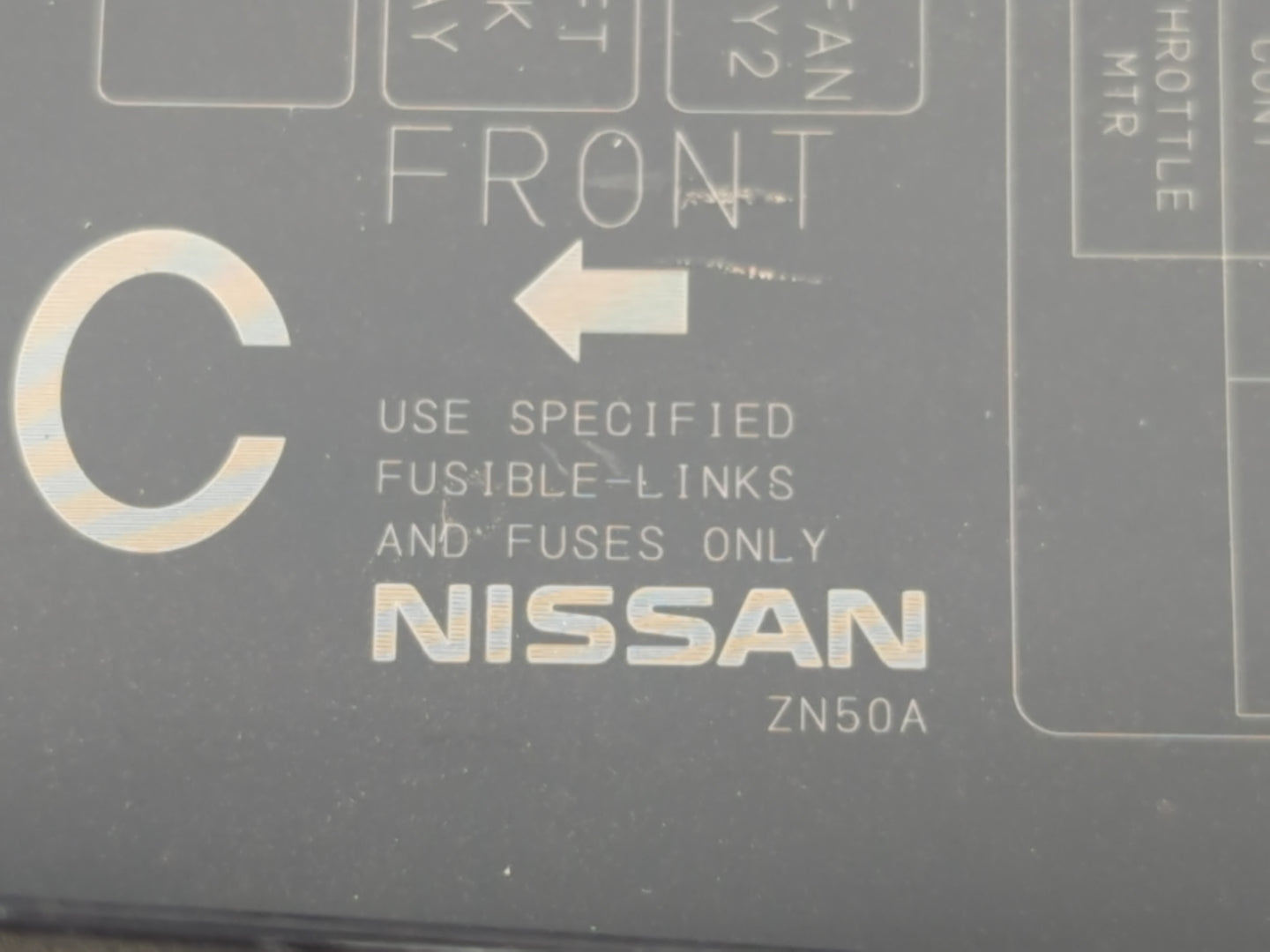 2008-2010 Nissan Altima Fusebox Fuse Box Panel Relay Module P/N:ZN50A Fits Fits 2008 2009 2010 OEM Used Auto Parts - Oemused