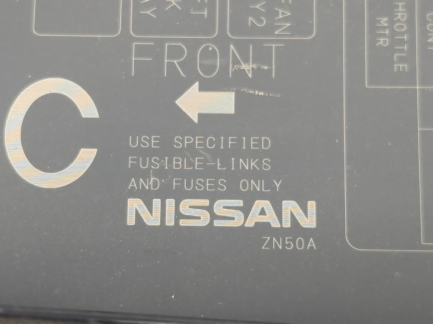 2008-2010 Nissan Altima Fusebox Fuse Box Panel Relay Module P/N:ZN50A Fits Fits 2008 2009 2010 OEM Used Auto Parts - Oemused