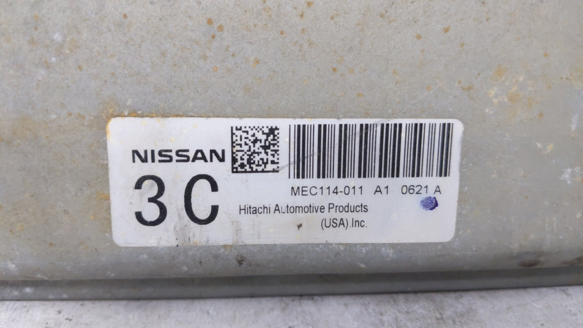 2010 Nissan Altima PCM Engine Control Computer ECU ECM PCU OEM P/N:MEC114-011 OEM Used Auto Parts - Oemusedautoparts1.com