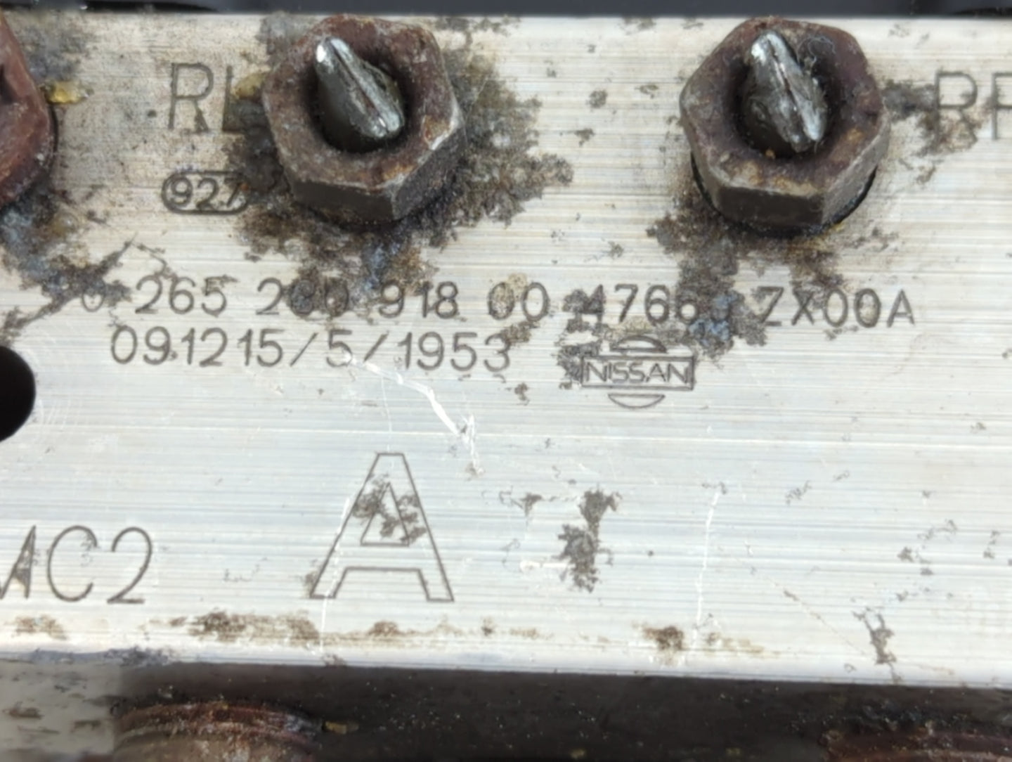 2010 Nissan Altima ABS Pump Control Module Replacement P/N:47660 ZX00A Fits OEM Used Auto Parts - Oemusedautoparts1.com