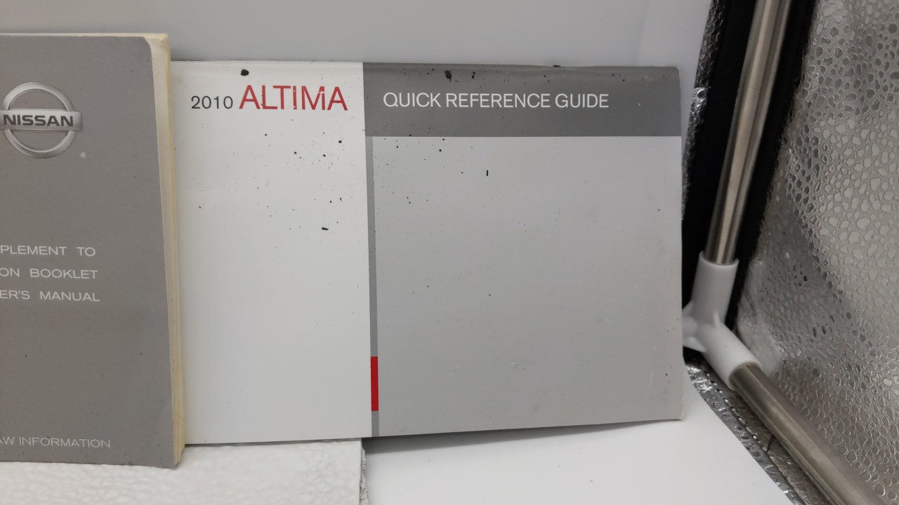 2010 Nissan Altima Owners Manual Book Guide OEM Used Auto Parts - Oemusedautoparts1.com