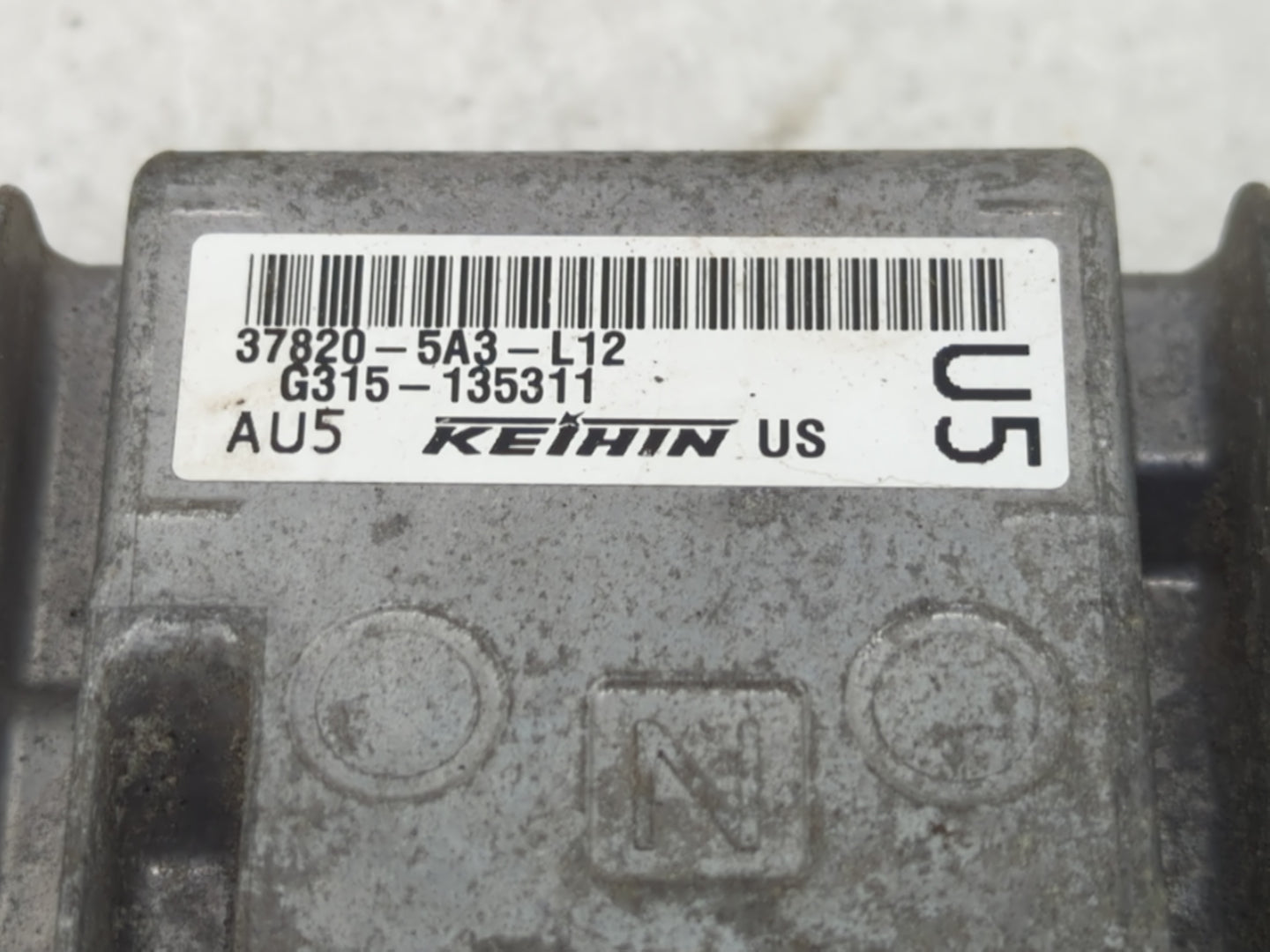 2010 Nissan Altima PCM Engine Control Computer ECU ECM PCU OEM P/N:37820-5A3-L12 Fits OEM Used Auto Parts - Oemusedautoparts