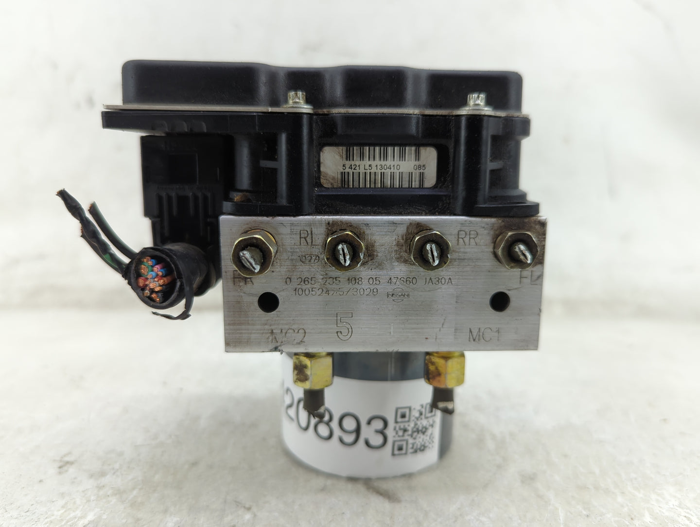 2007-2010 Nissan Altima ABS Pump Control Module Replacement P/N:0 265 950 562 Fits Fits 2007 2008 2009 2010 OEM Used Auto Pa