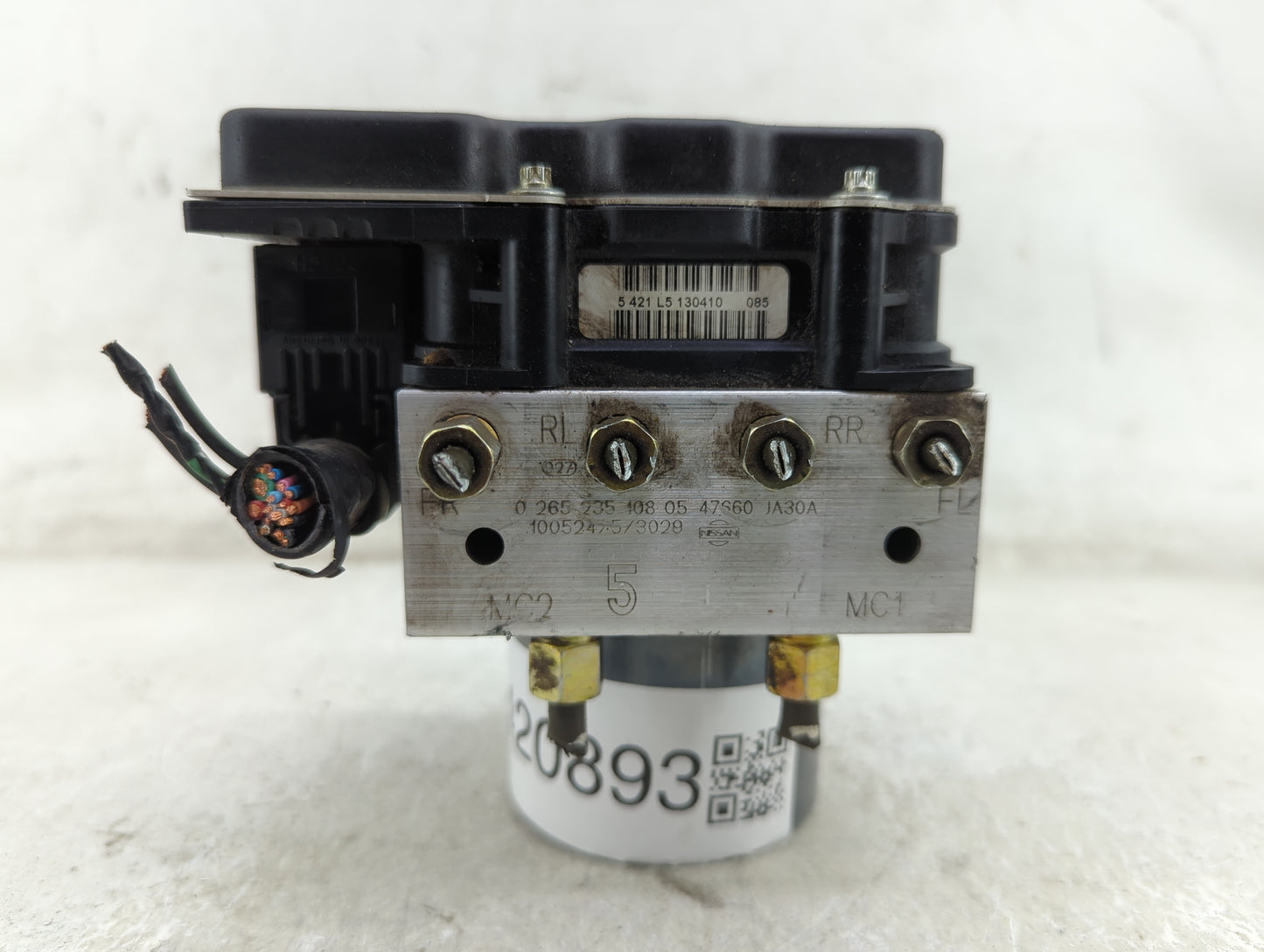2007-2010 Nissan Altima ABS Pump Control Module Replacement P/N:0 265 950 562 Fits Fits 2007 2008 2009 2010 OEM Used Auto Pa