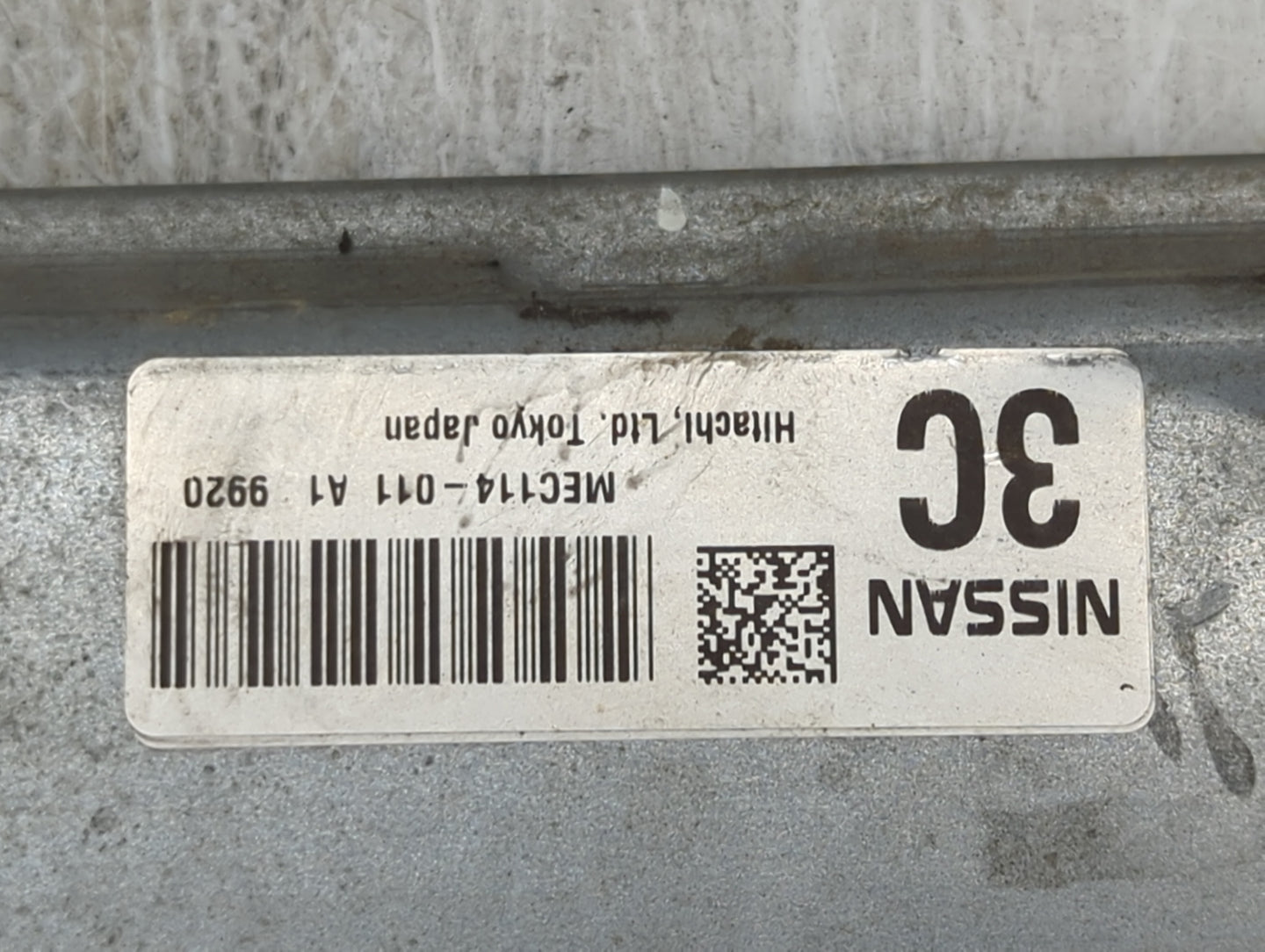 2010 Nissan Altima PCM Engine Control Computer ECU ECM PCU OEM P/N:MEC114-011 A1 Fits OEM Used Auto Parts - Oemusedautoparts