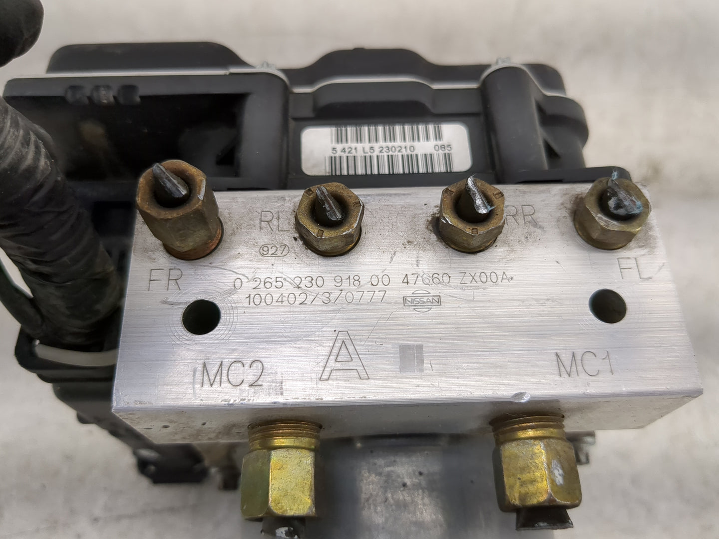 2010 Nissan Altima ABS Pump Control Module Replacement P/N:47660 ZX00A Fits OEM Used Auto Parts - Oemusedautoparts1.com