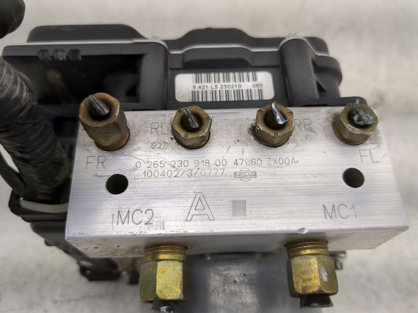 2010 Nissan Altima ABS Pump Control Module Replacement P/N:47660 ZX00A Fits OEM Used Auto Parts - Oemusedautoparts1.com