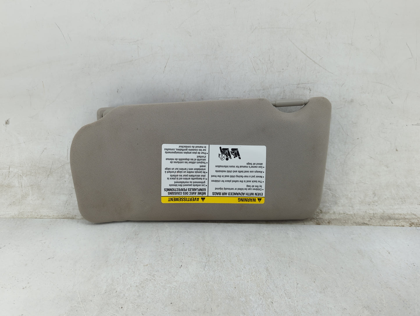 2010 Nissan Altima Sun Visor Shade Replacement Passenger Right Mirror Fits OEM Used Auto Parts - Oemusedautoparts1.com