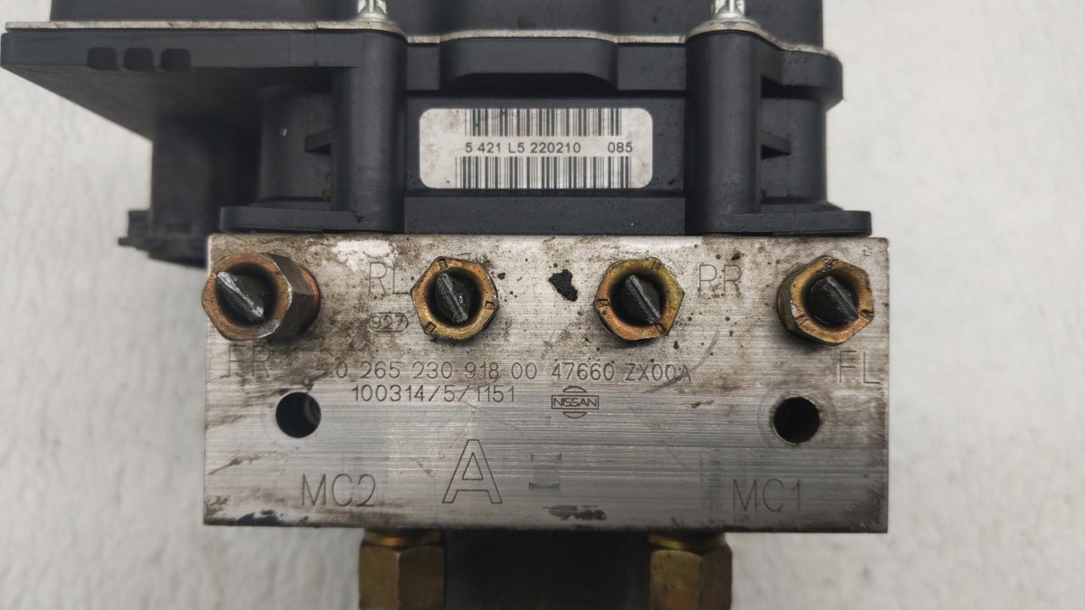 2010 Nissan Altima Anti-Lock Brake ABS Pump Module Actuator OEM P/N:47660 ZX00A Fits OEM Used Auto Parts - Oemusedautoparts1