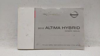 compare product 2010 Nissan Altima Owners Manual Book Guide OEM Used Auto Parts